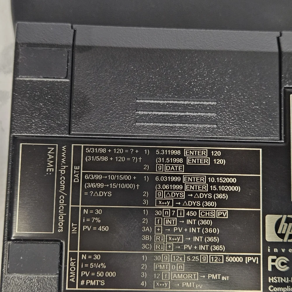 Vintage HP 12C FINANCIAL CALCULATOR. NICE CONDITION!